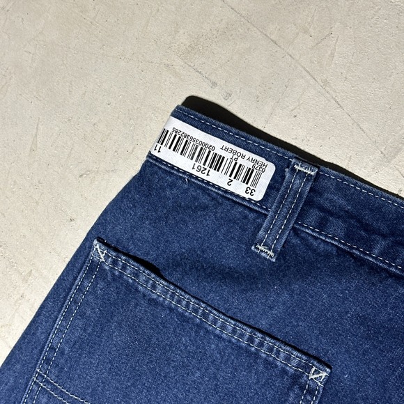 Carhartt Dungaree Fit Carpenter Jeans Men's Size 32x36 Blue 382-83 Work Pants - Picture 4 of 15